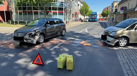 Unfall am Montag in Coswig. Foto: Feuerwehr 