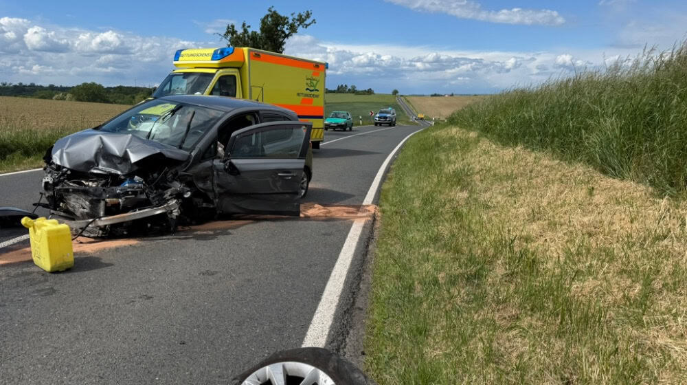 Unfall in Klipphausen. Foto: Feuerwehr 