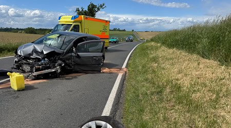 Unfall in Klipphausen. Foto: Feuerwehr 