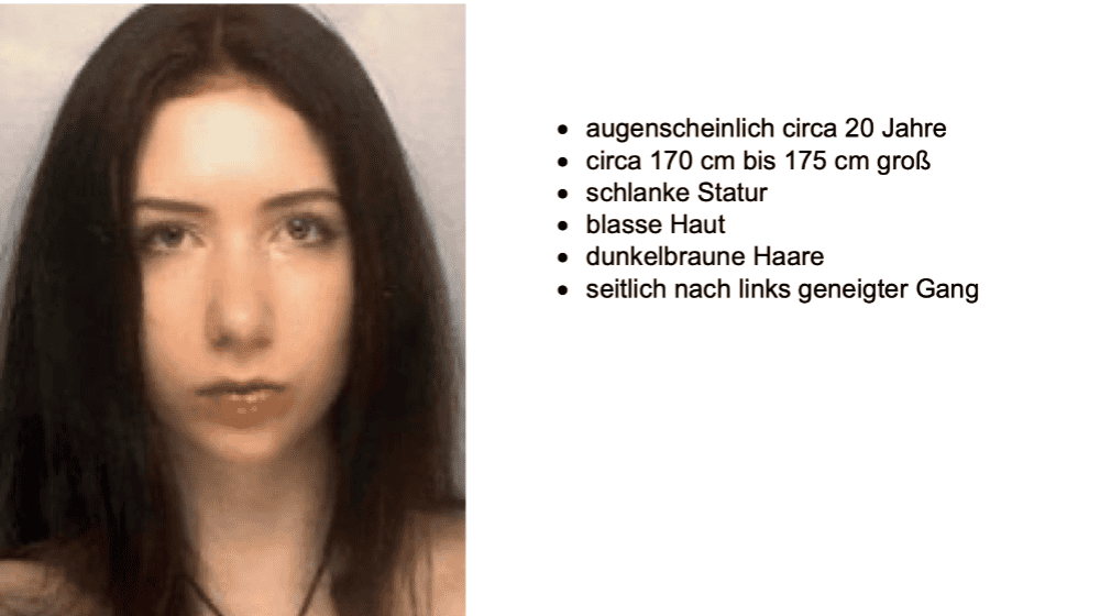 20-Jährige aus Leipzig vermisst: Polizei sucht nach Hinweisen / Quelle: Polizei Sachsen
