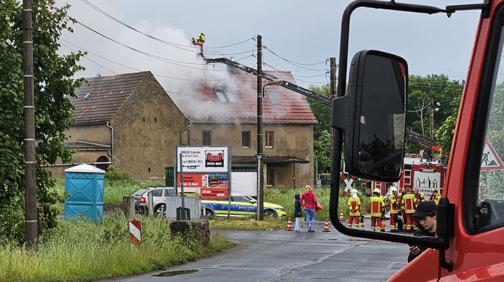Brand in Friedewald. Foto: Feuerwehr 