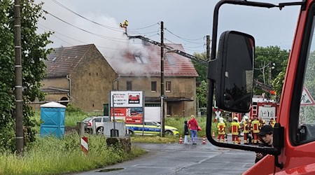 Brand in Friedewald. Foto: Feuerwehr 