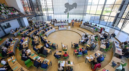 Auch E-Mail-Adressen und Daten von sächsischen Abgeordneten sind auffindbar. (Archivbild) / Foto: Robert Michael/dpa