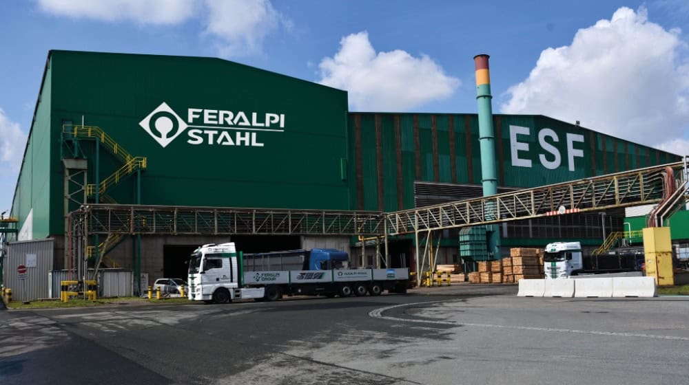 Feralpi Stahl Riesa hat viel Geld in grünen Stahl investiert. Foto: Feralpi