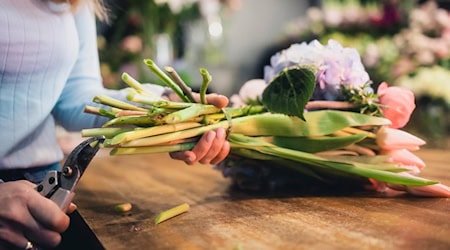 Nonstop Blumen binden: Viele Floristinnen haben eine Sechs-Tage-Woche und wenig Urlaub. Die Floristen-Gewerkschaft IG Bau Dresden will das jetzt ändern. Foto: IG Bau | Tobias Seifert