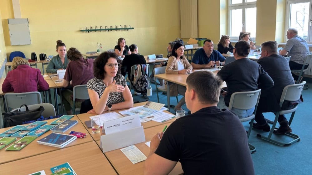 Teilnehmer beim Speed-Dating im BSZ in Riesa. Foto: Landratsamt Meißen