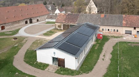 Luftaufnahme der PV-Anlage auf der Galerie. Foto: Till Schuster
