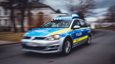 Die Polizei konnte eine Gruppe Männer stellen, die das Ortseingangsschild in Coswig stahlen. Foto: Polizeidirektion Dresden