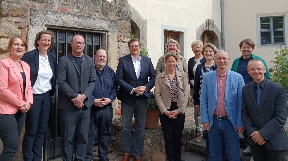 Die Mitglieder der AG Historische Städte bei ihrer Tagung Anfang Mai in Meißen. Foto: Stadt Meißen