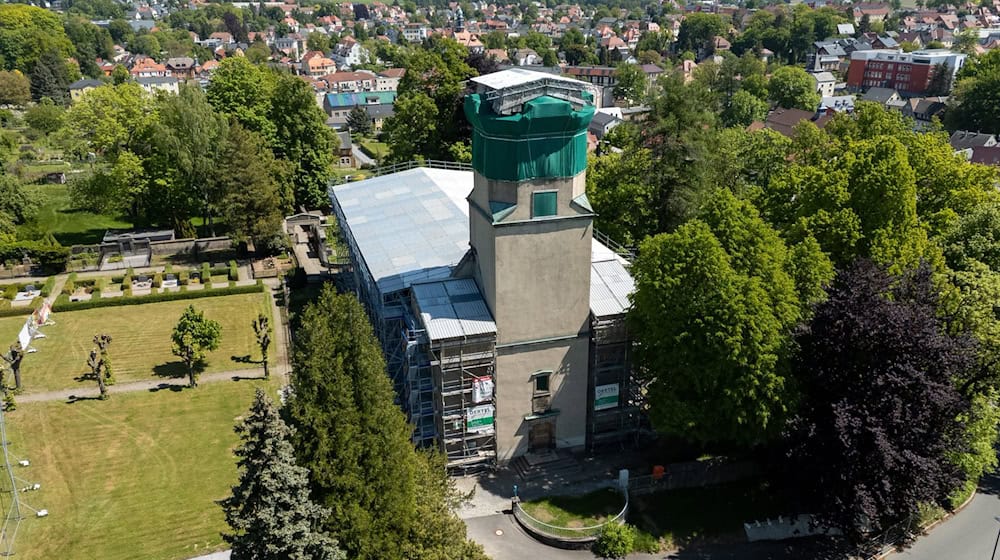 Großröhrsdorf bereitet Neubau der von Feuer zerstörten Stadtkirche vor (Archivbild) / Foto: Sebastian Kahnert/dpa