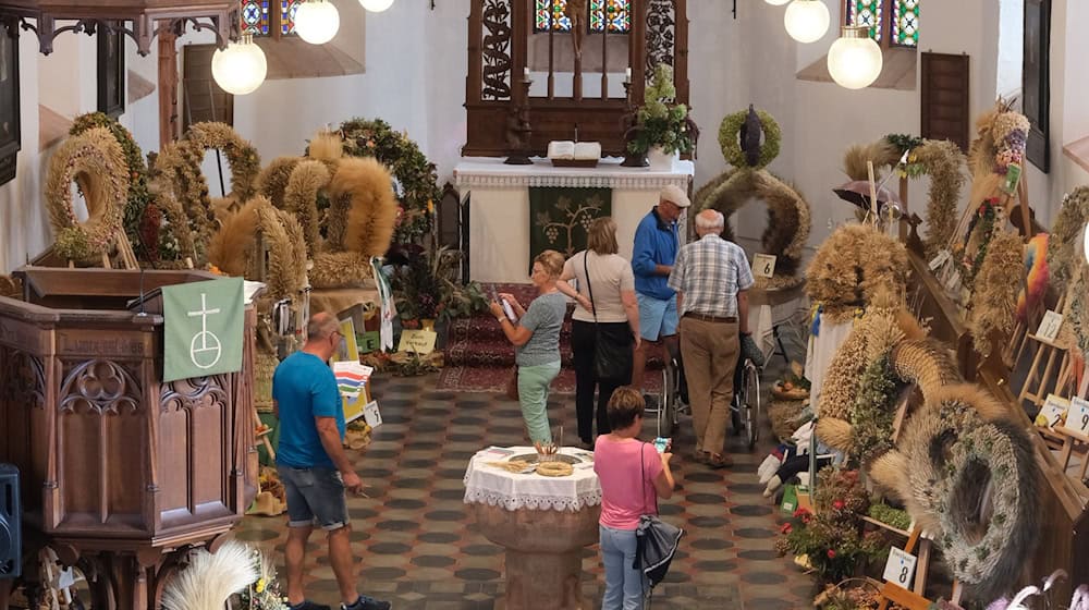 Конкурс на найкрасивішу врожайну корону в Саксонії (архівне фото). / Фото: Sebastian Willnow/dpa/ZB