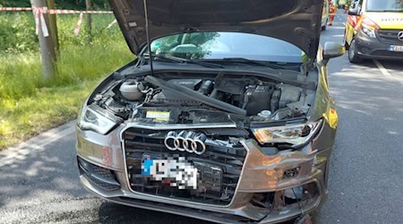 Schwerer Unfall am Sonntag in Moritzburg. Foto: Feuerwehr 