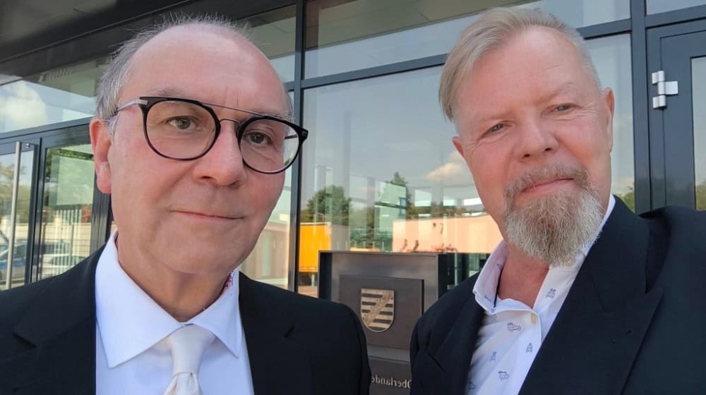 Andreas Harlaß (r.) mit seinem juristischen Betreuer Joachim Keiler. Foto: privat