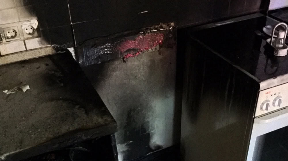 Küchenbrand in Nossen. Foto: Feuerwehr 