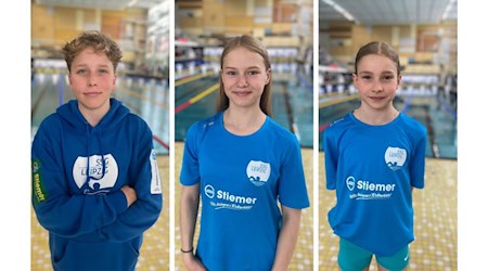 Jasper Müller, Hanna Leonhardt und Malin Petzold bei den Deutschen Meisterschaften in Dortmund / Quelle: SSV Leutzsch
