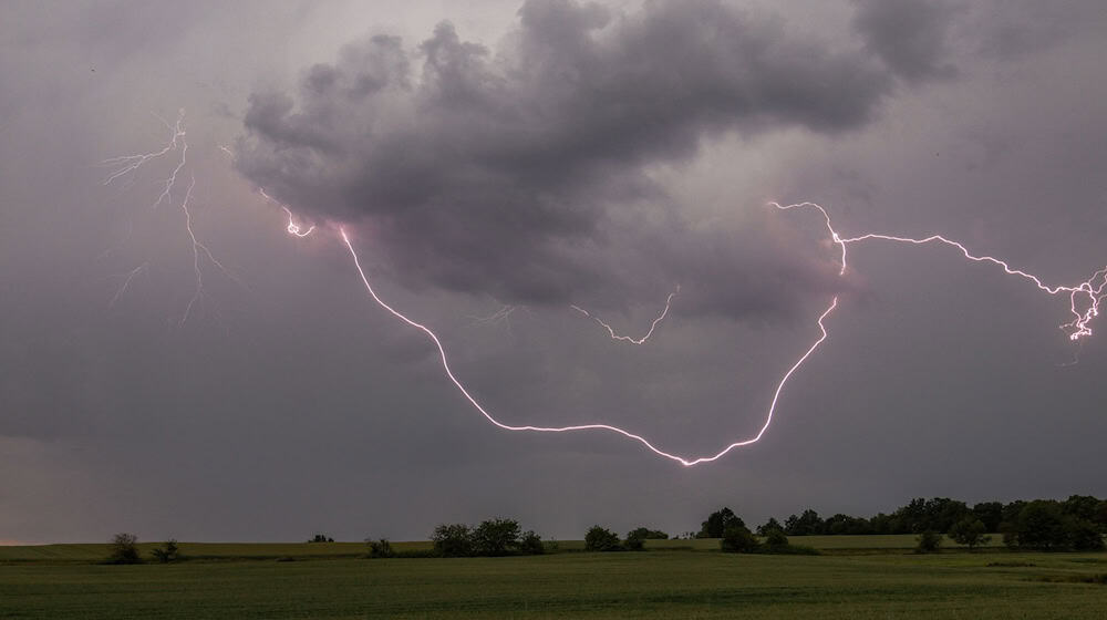 Gewitter ziehen über Sachsen (Symbolbild) / Foto: Jan Eifert/dpa