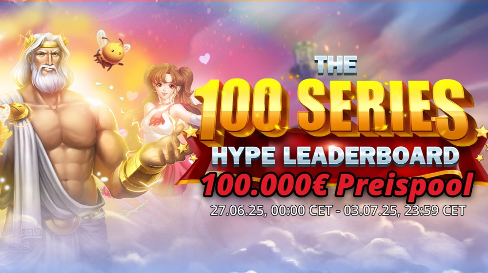 Jetzt bei DIE SPIELBANK mitspielen beim 100 Series Hype Leaderboard von Play’n GO. / Bild: DIE SPIELBANK
