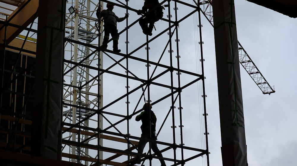 Auch im Baugewerbe ging die Zahl der Erwerbstätigen zurück. (Archivbild) / Foto: Jan Woitas/dpa