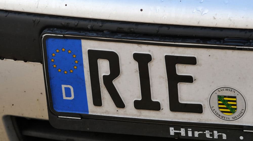 Homeland license plates are still popular in Saxony. (Archive image) / Photo: picture alliance / dpa