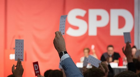 Auf ihrem Landesparteitag in Dresden wählt die Partei einen neuen Vorstand.  / Foto: Sebastian Kahnert/dpa