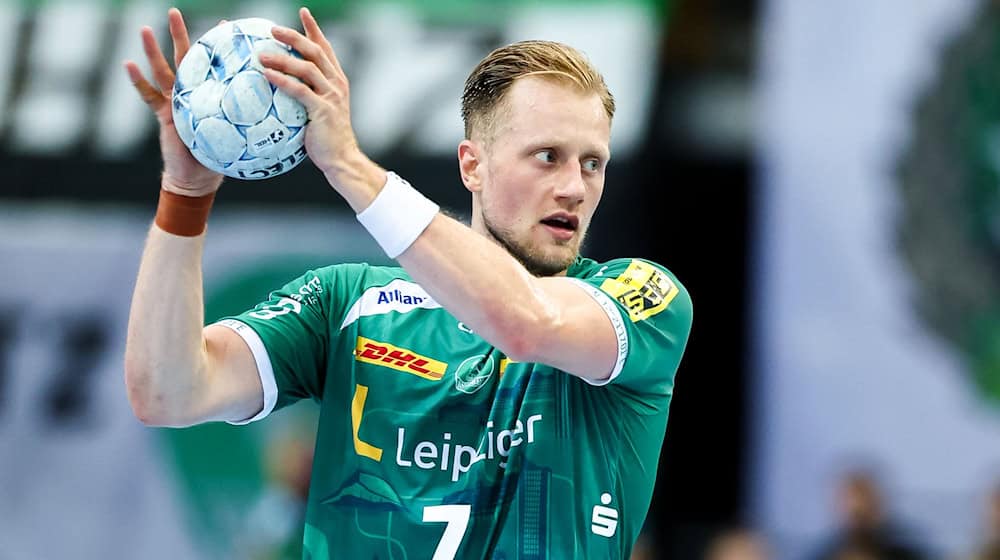Nationalspieler Luca Witzke und die Bundesliga-Handballer des SC DHfK Leipzig blieben im Heimspiel gegen Bietigheim chancenlos. / Foto: Jan Woitas/dpa