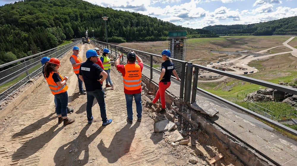 Die Talsperre Lichtenberg soll für rund 30 Millionen Euro saniert werden. / Foto: Jan Woitas/dpa