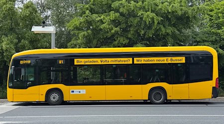 Ein E-Bus im Dresdner Norden. Diese Fahrzeuge sind förderfähig. Foto: Ulf Mallek