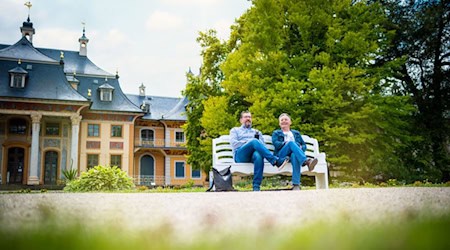 Die Ruhe vor Schloss Pillnitz. Foto: Schlösserland Sachsen