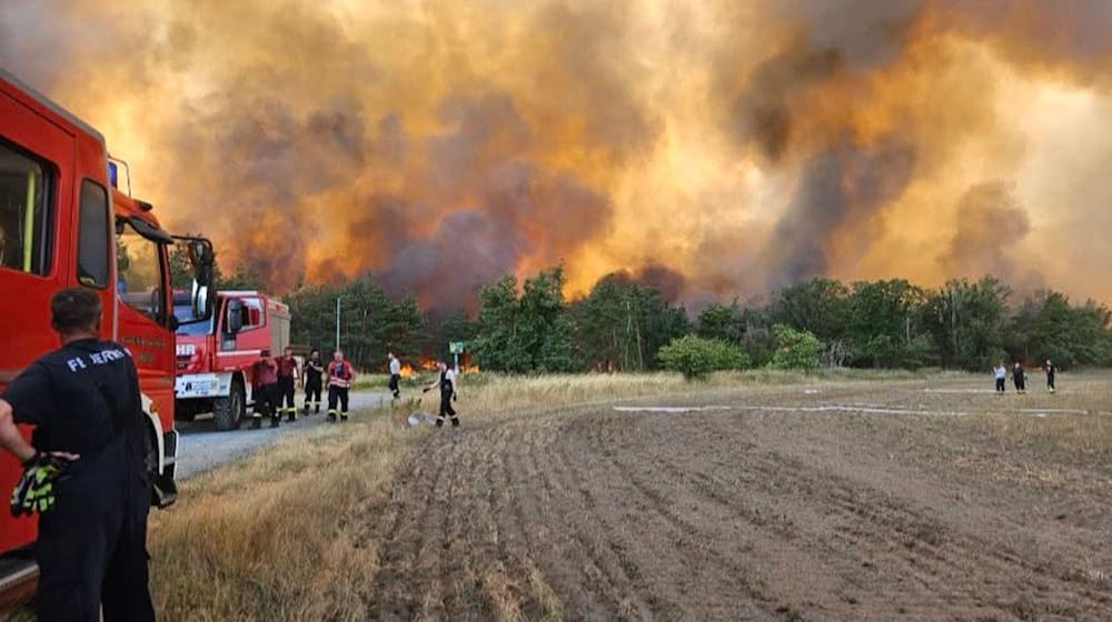 Brand in der Gohrischheide. Foto: Feuerwehr