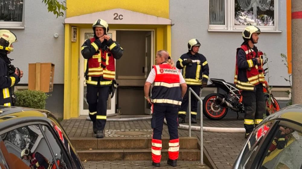 Glück gehabt. Die Wohnung war nur verraucht. Foto: Feuerwehr Coswig