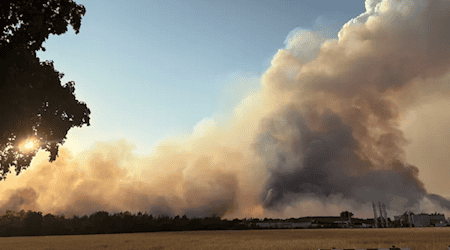 Brand in der Gohrischheide. Foto: Feuerwehr