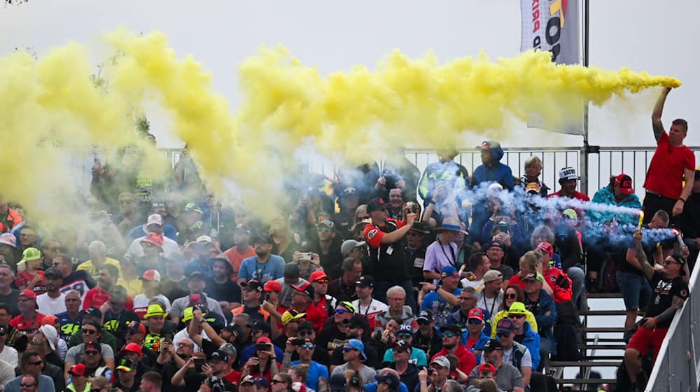 Otro récord de asistencia: 256.441 espectadores acudieron a las tribunas del Sachsenring / Foto: Robert Michael/dpa