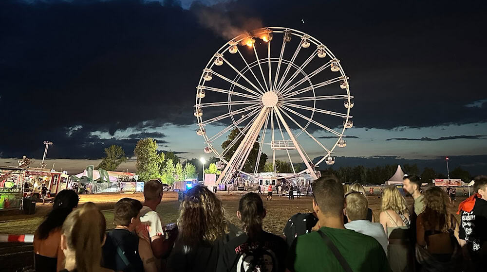 Auch in diesem Jahr soll es auf dem Highfield wieder ein Riesenrad geben. (Archivbild) / Foto: Str./dpa