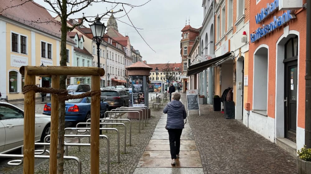 Blick in Richtung Hauptmarkt von Großenhain. Foto: Ulf Mallek