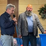 Tim Lochner (l.) und Rene Jurisch. Foto: AfD Meißen