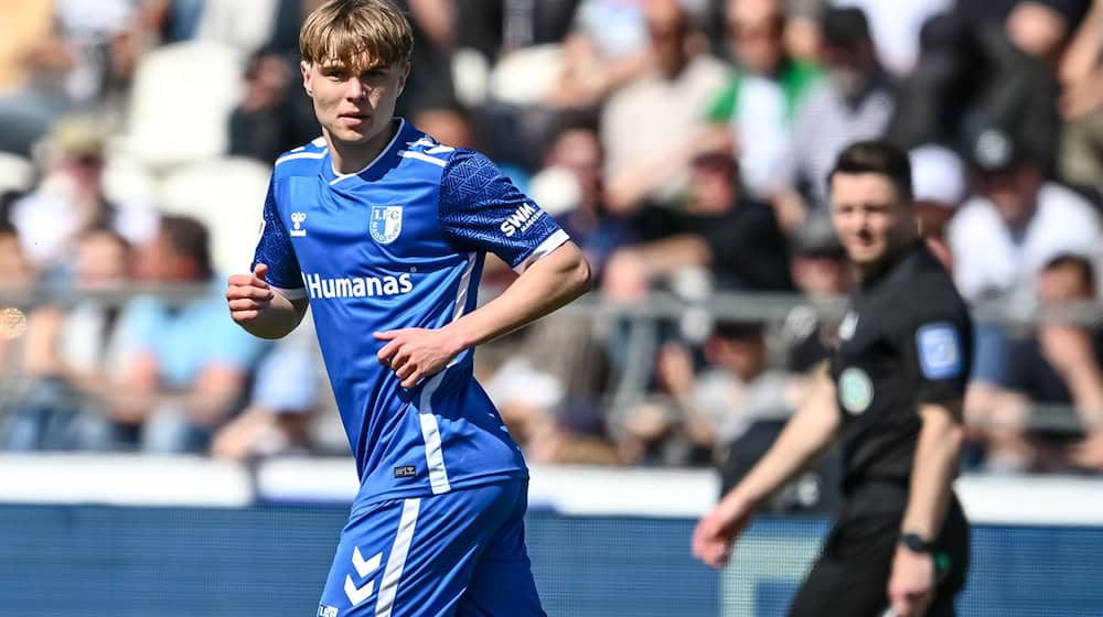 El joven talento Magnus Baars marcó para dar ventaja al Magdeburgo en un momento dado / Foto: Harry Langer/dpa
