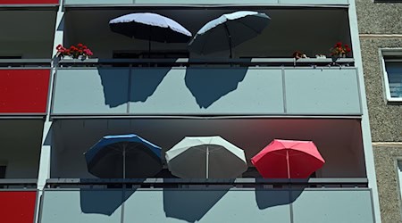 So heiß wie Mitte der Woche wird es am Wochenende nicht. (Symbolbild) / Foto: Martin Schutt/dpa
