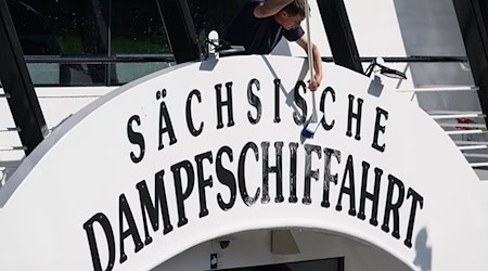 Die Weiße Flotte nutzt die neue Lage bereits für erste Fahrten. (Archivbild) / Foto: Robert Michael/dpa