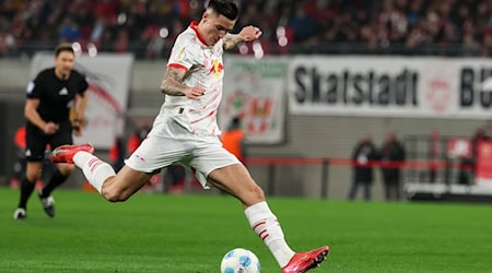 Is he going to England? Benjamin Sesko's goal at Arsenal could now be in doubt / Photo: Jan Woitas/dpa
