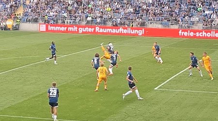 Luca Herrmann in der 100.Minute mit einem unglaublichen Fallrückzieher Tor zum 2:1 Endstand. (Bild: Privataufnahme)