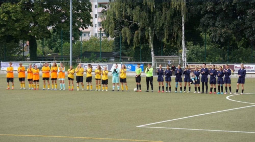 Die B-Juniorinnen gegen die SpVgg. Dresden-Löbtau (Bild: Privataufnahme)