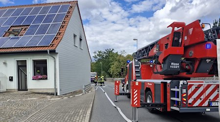 Brand einer Waschmaschine in Strehla. Foto: Feuerwehr Riesa