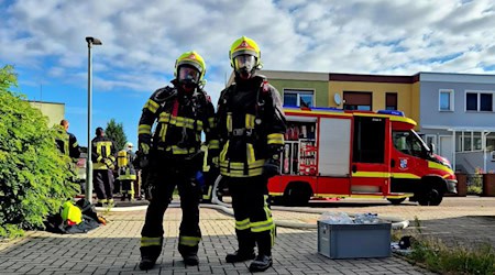 Einsatz in der Langen Straße in Pulsen. Foto: Feuerwehr Gröditz