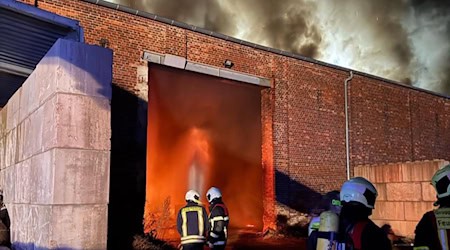 Brand in der Puppenfabrik Nossen vom März. Foto: Feuerwehr 
