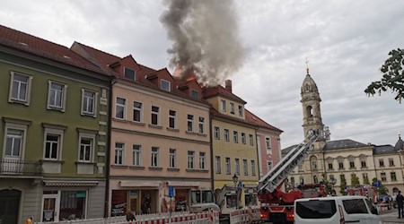 Feuer in Mehrfamilienhaus am Großenhainer Hauptmarkt