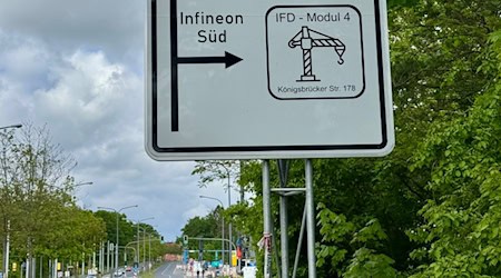 Hier geht es zur Infineon-Baustelle in Dresden-Nord. Foto: Ulf Mallek