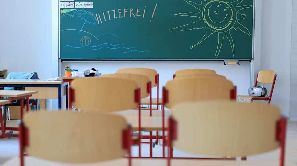 Schools in Saxony decide independently on measures to be taken in the summer heat. (Symbolic image) / Photo: Jan Woitas/dpa