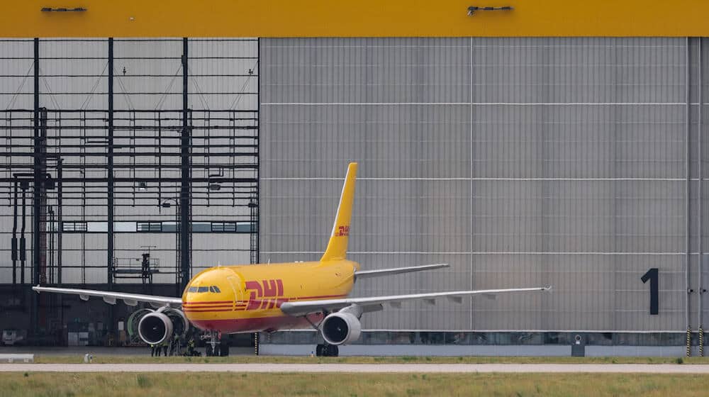 Tarifowe dojednanje: Wjace pjenjez za přistajenych při DHL Hub Lipsk (archiwny wobraz). / Foto: Jan Woitas/dpa