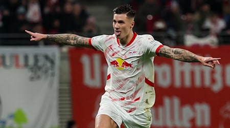 Benjamin Sesko jubelt künftig für Manchester United / Foto: Jan Woitas/dpa