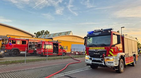 Großeinsatz an einer Bäckerei in Gröditz. Foto: Feuerwehr 